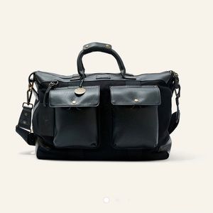 Leather and Canvas Travel Duffle Bag (Will Leather Goods)